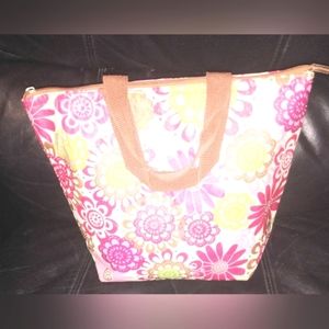 "Tri Coastal Design" Insulated Floral Tote Bag